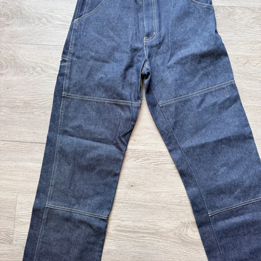 Dickies Workhorse Jeans Raw Indigo Double Knee Straight Leg 945731 Size 16 NWT